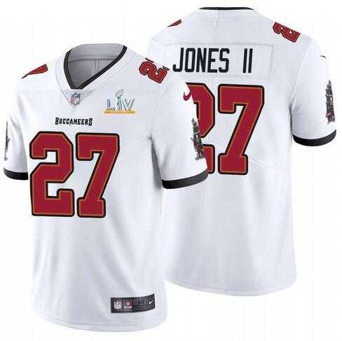Nike Men & Women & Youth Buccaneers 27 Ronald Jones II White 2021 Super Bowl LV Vapor Untouchable Limited Jersey,We sell and wholesale Nike Men & Women & Youth Buccaneers 27 Ronald Jones II White 2021 Super Bowl LV Vapor Untouchable Limited Jersey on line form chian!